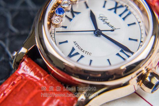Chopard手錶 蕭邦Happy Sport腕表 五珠天然貝殼面 蕭邦自動機械女表 蕭邦高端女士腕表  hds1608